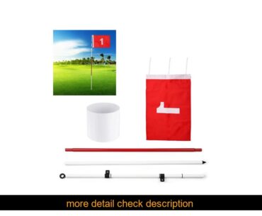 DiscountGolf Green Flag Kit Backyard Golf Course Simulation Easy Install Flagstick Pole Cup Hole Fo