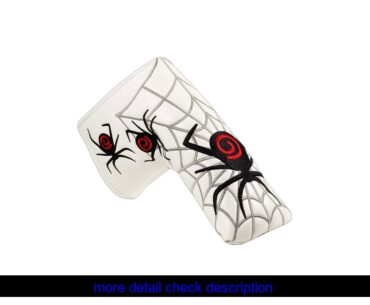 Best price TodayNew Black Red Spider White Golf Putter Cover Headcover  Closure for Blade Golf Putt