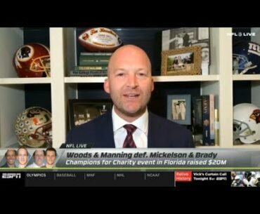 [FULL] NFL Live 5/25/2020 | Tim Hasselbeck "reacts" Woods & Manning def. Mickelson & Tom Brady