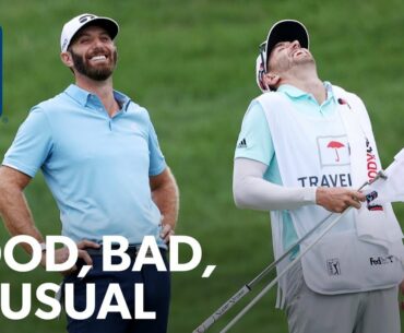 Shoeless Dustin Johnson ties Tiger, JT full beg and Poulter passes gas