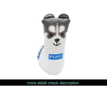 NeedNew Golf Putter Headcover PU Leather Dustproof Lovely Husky Animal Head Cover For Putter
