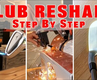 GOLF CLUB BUILD - How to reshaft your irons Step by Step