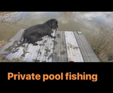 Float fishing on a PRIVATE POOL !!