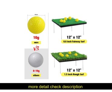 BuyPop Up Golf Chipping Net, Indoor/Outdoor Collapsible Portable Golf Hitting Net with 15 Training