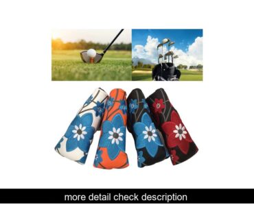 DiscountGolf Putter Cover PU Blade Putter Head Cover Embroidery Head Cover Protective Bag Shield Ac