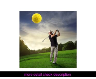 DiscountWINOMO 18PCS Practice Golf Balls Soft Dimpled Elastic Indoor Outdoor Training Soft Foam Gol