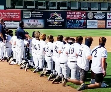 Baseball Team Kneels During National Anthem