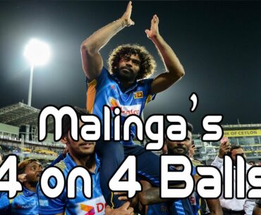 Lasith Malinga's four ball 4 wicket hat trick | Malinga's Beautiful Spell