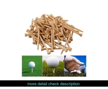 Buy100Pcs Golf Tees Bamboo 83mm 70mm Unbreakable Tee Golf Training Swing Practice Accessories Less