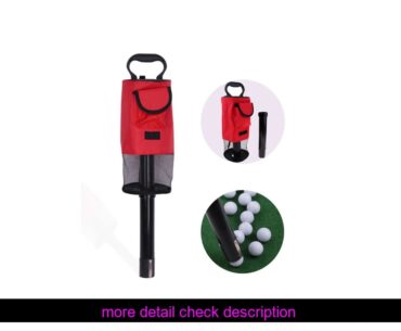 ReviewsNew Golf Ball Cylinder Picking Ball Machine Removable Pick-up Barrel Easy Standing Golf Devi