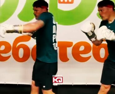 Oleksandr Usyk Body Looking Larger For Heavyweight Division Thudding The Heavy Bag