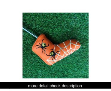 CheapSpider with Silver Web Golf Putter Cover Headcover for Blade Golf Putter Orange Head Cover