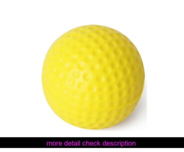 Great buy 10pcs Indoor Practice PU Golf Balls Soft Elastic Training Golf Balls (Yellow)