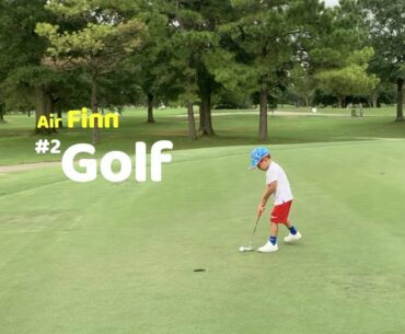 3-Year-Old Golf Swing and Putting | Golf 2 | Air Finn