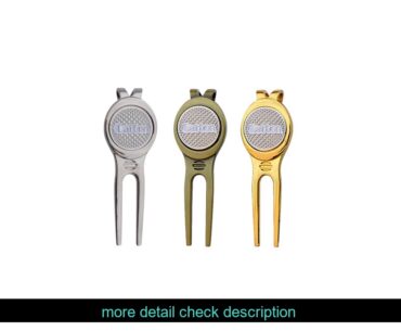 Reviews2pcs Golf Divot Repair Tool Portable Putting Green Divot Fork with Magnetic Ball Marker (Ran