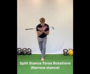 TDH Split Stance Torso Rotations (narrow stance)