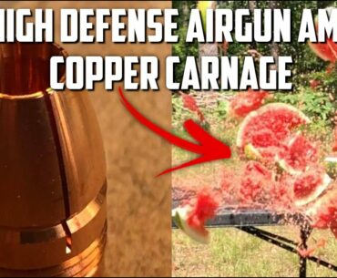 Airforce Airguns Texan .50 cal + Lehigh Defense Big Bore Airgun Ammo = Copper Carnage!