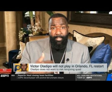 Kendrick Perkins "shocked" Victor Oladipo will not play in Orlando, FL restart | ESPN SC