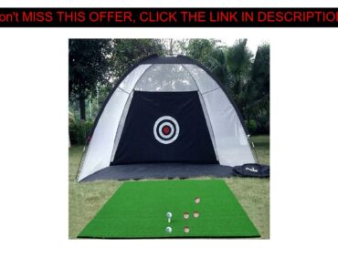 Slide Indoor Outdoor 2 m*1.4 m*1 m Golf Swing Practice Net Golf Training Hitting Cage Garden Grassl