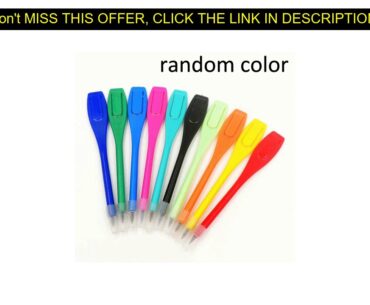 Review New 20Pcs Plastic Golf Score Pen Assorted Color Golf Clip Score Pencils Recording Clear Mud