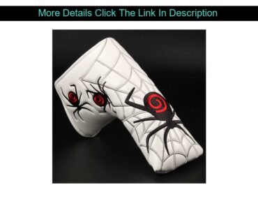 Review New Black Red Spider White Golf Putter Cover Headcover  Closure for Blade Golf Putter