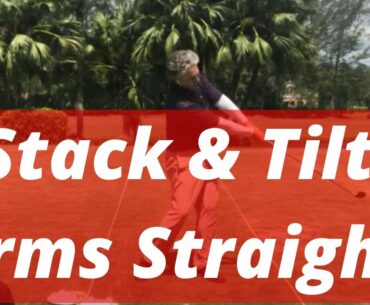 2 Simple Words to Amazing Ball Striking! ARMS STRAIGHT! | Stack and Tilt | PGA Pro Jess Frank