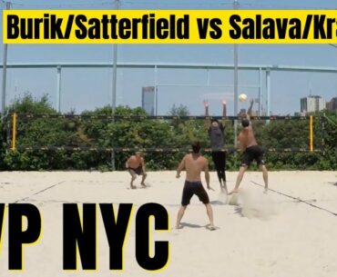 Men's Beach Volleyball Match | AVP NYC | Burik/Satterfield vs Salava/Kranda