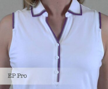 Contrast Tipped Sleeveless Polo - 2 Colors