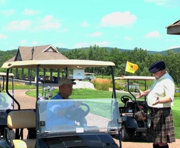 Bagpiping & Links at Ballyowen