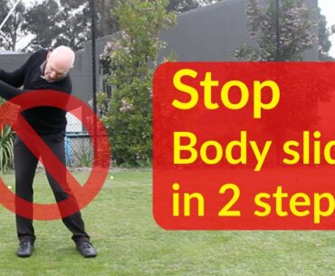 Stop hip slide in your golf swing