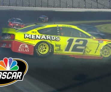 Brickyard 400: Ryan Blaney loses control, spins into wall | Motorsports on NBC