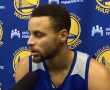 Stephen Curry on surfing and Iguodala's bobble head: "Anything with golf clubs I'm gonna stare at"