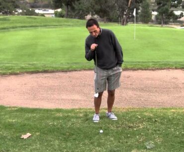 San Diego Golf Instructor Mike Wydra - Pitching Tips - Keep Chin Between Feet