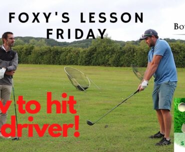 How to fix your slice and hit your driver straight!!  Foxy Friday Golf Lesson!!!