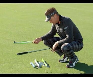 Ian Poulter demonstrates how CS2 Putting Aid improves golfers' game