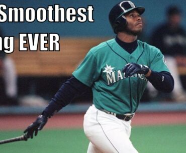 Ken Griffey Jr. Showing Off His Smooth Swing