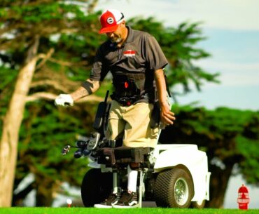 1 ARM AMPUTEE PARAGOLFER GOLFING PACIFIC GROVE