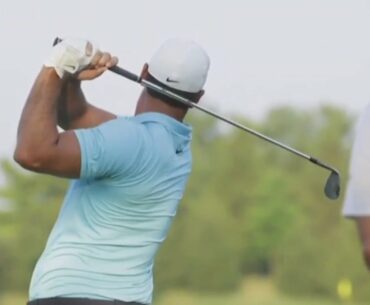 Brooks Koepka Warms Up for Round 1 of the Workday Charity open