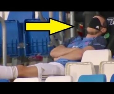 Funny Gareth Bale Sleeping in the Game of Real Madrid vs Deportivo Alaves | 10.07.2020 HD