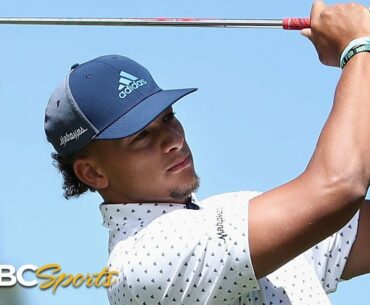 Patrick Mahomes sinks par on No 17, celebrates with massive fist pump at ACC | NBC Sports