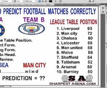 How to Predict Football Matches Correctly