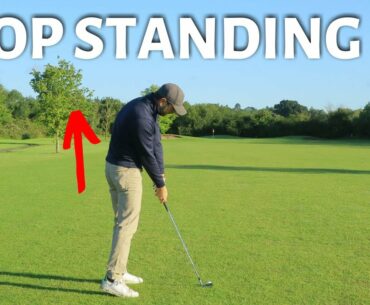 HOW TO STOP STANDING UP WHEN HITTING THE GOLF BALL