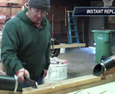 Cutting the Rolling Golf Ball, Rope, and Heavy Cardboard Tube