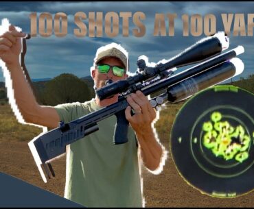 100 SHOTS 100 YARDS! NO FLYERS!... almost ;) RTI Prophet 22 cal