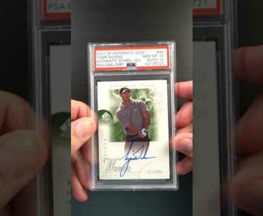 2001 SP Authentic Golf Tiger Woods ROOKIE RC PSA/DNA 10 AUTO /900 PSA 10 (PWCC) - Ends 6/26/19