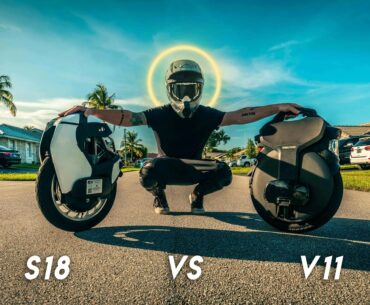 Kingsong S18 VS Inmotion V11// Save me Suspension Jesus! | evX