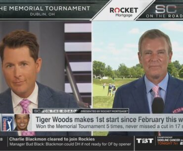 ESPN SC | Tom Rinaldi "OVERRATE" Tiger Woods makes 1st start since February this week