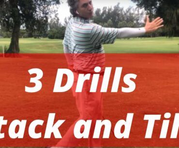 3 Stack and Tilt Golf Swing Drills! Irons or Woods! | PGA Golf Professional Jess Frank