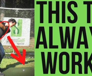 "CHEST DOWN" - The Secret to PURE IRON SHOTS [Amazing Golf Tip]