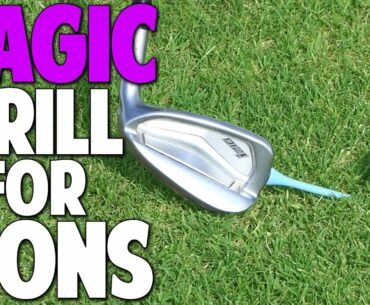 How To Hit the Ball Then The Turf With Your Irons | Magic Drill